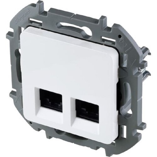 Розетка компьютерная без рамки Legrand Inspiria 2-м. RJ45+RJ45 6e белый картинка